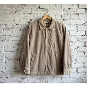 TRUTH Corduroy Coach Jacket Tan Beige Grandpacore Gorpcore Skate Streetwear XL